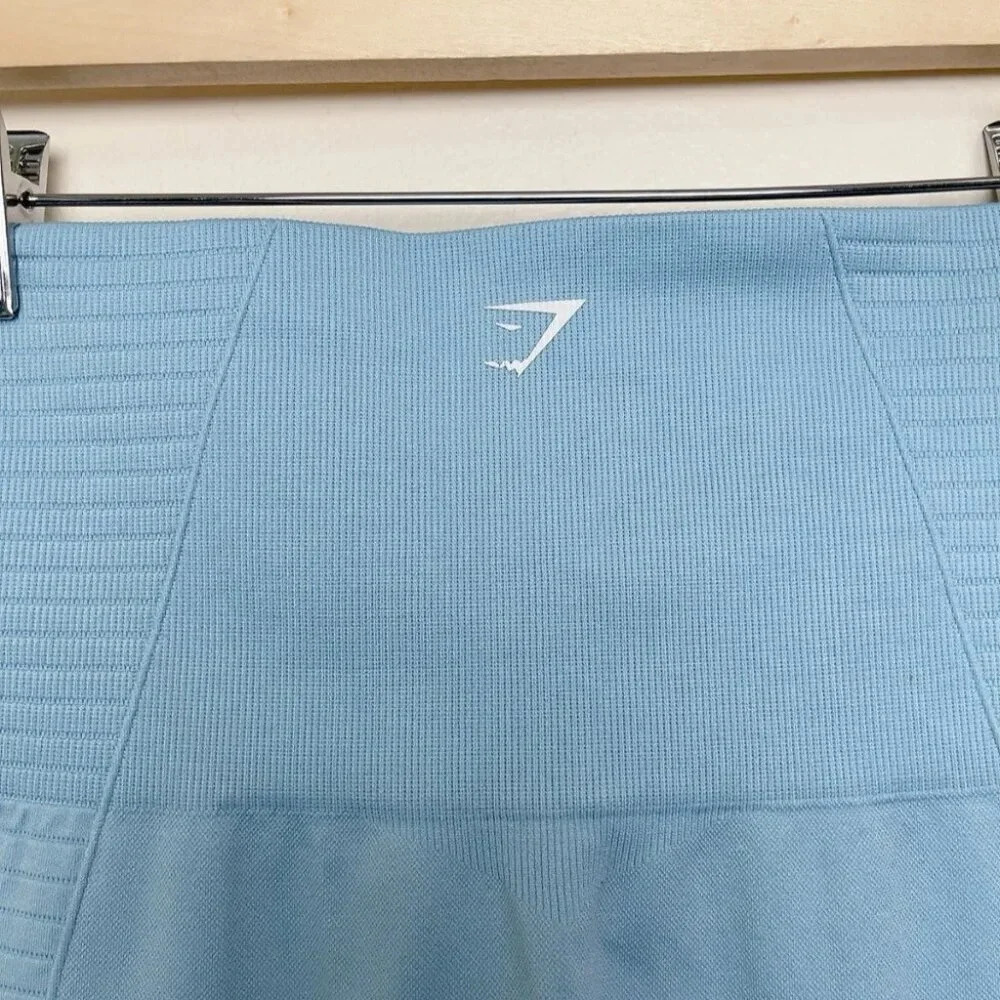 Gymshark Womens Xsmall Seamless Energy Malibu Blue Leggings - Picture 8 of 9